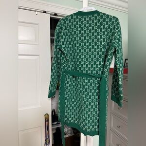 Gucci Belted Wool-jacquard Cardigan - Women - S
